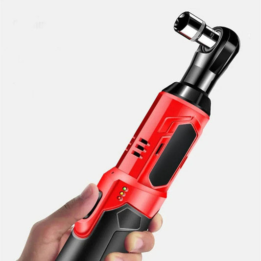 Portable ratchet wrench with high torque, 90 degrees, auto repair rechargeable wrench, lithium battery tool set