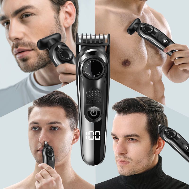 Hair Clipper Multifunctional Hair Clipper Carving Electric Hair Clipper Nose Hair Remover Shaver Set Shaver