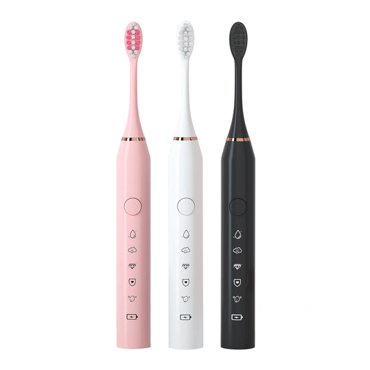 HOT Electric Travel Toothbrush Household USB Rechargeable 6 Positions Intelligent Adult Toothbrush With Soft Bristles