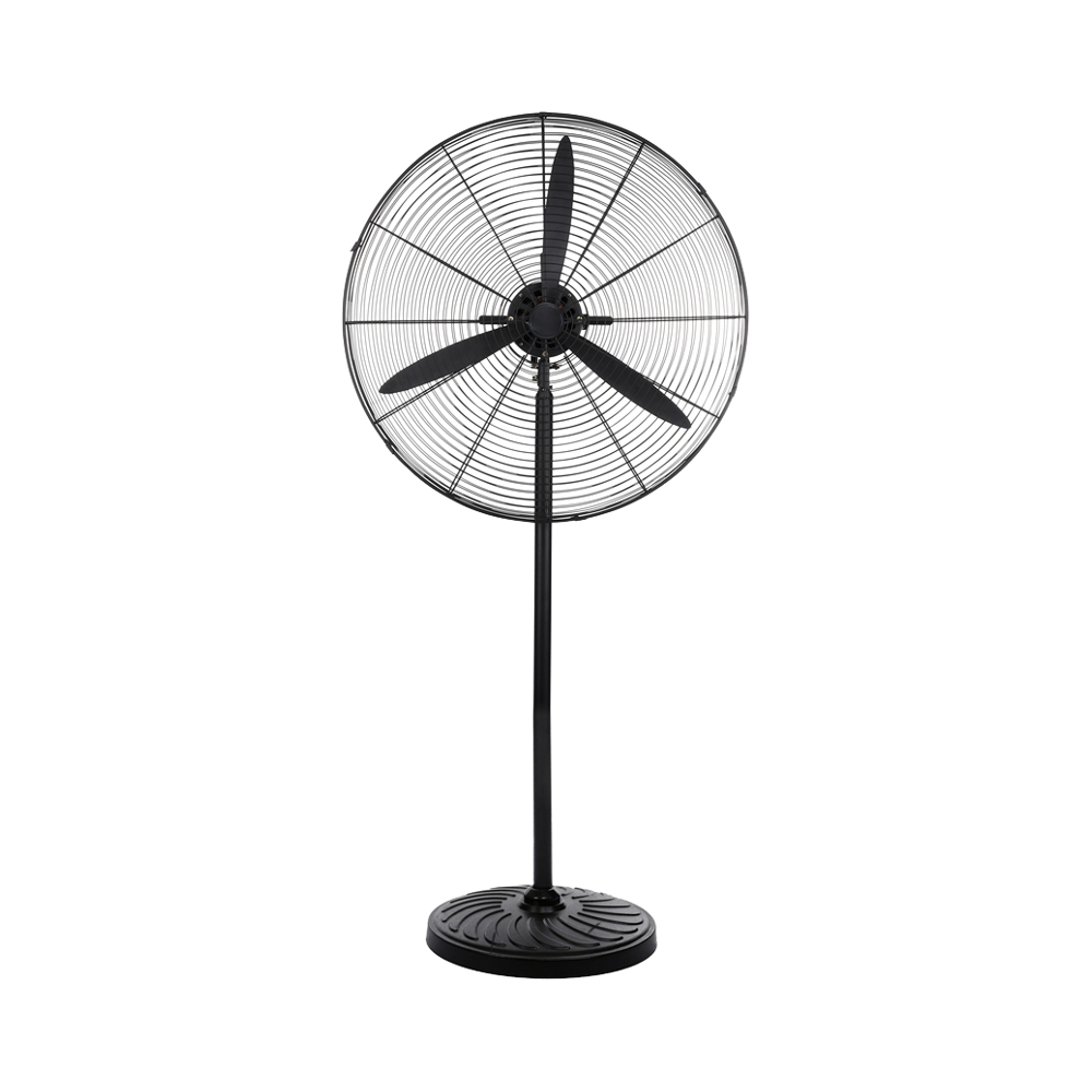 750mm Home High Speed Heavy Duty Industrial Pedestal Stand Fan Electric Air Cooling Metal Black