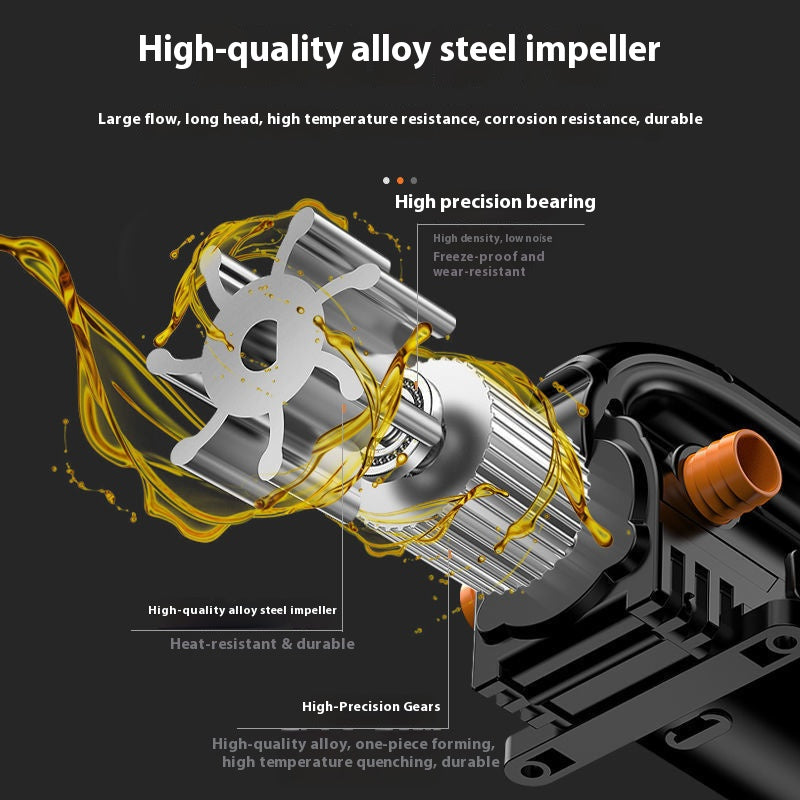 Lithium-ion oil pump rechargeable 21V lithium battery diesel pump small oil pump oil and water dual-purpose self-priming pump refueling pump