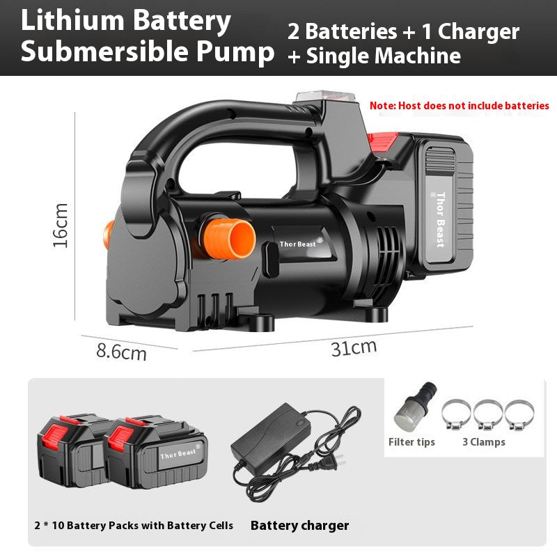 Lithium-ion oil pump rechargeable 21V lithium battery diesel pump small oil pump oil and water dual-purpose self-priming pump refueling pump