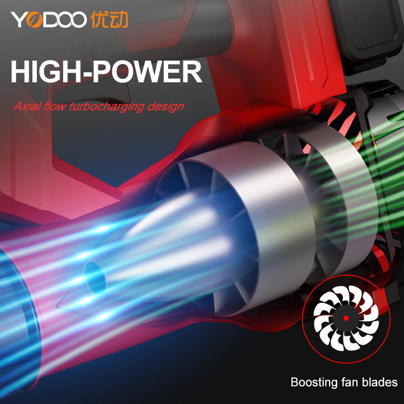 High-Power Cordless Lithium Blower — 2-in-1 for Industrial & Home Use, Compact Handheld Design for Leaves, Snow, Dust & Debris