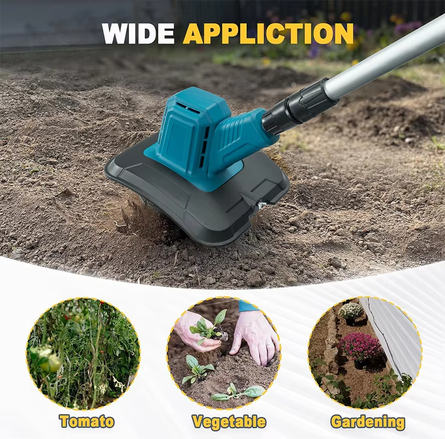 Lithium-ion, cultivator, agricultural soil tiller, small household electric excavator