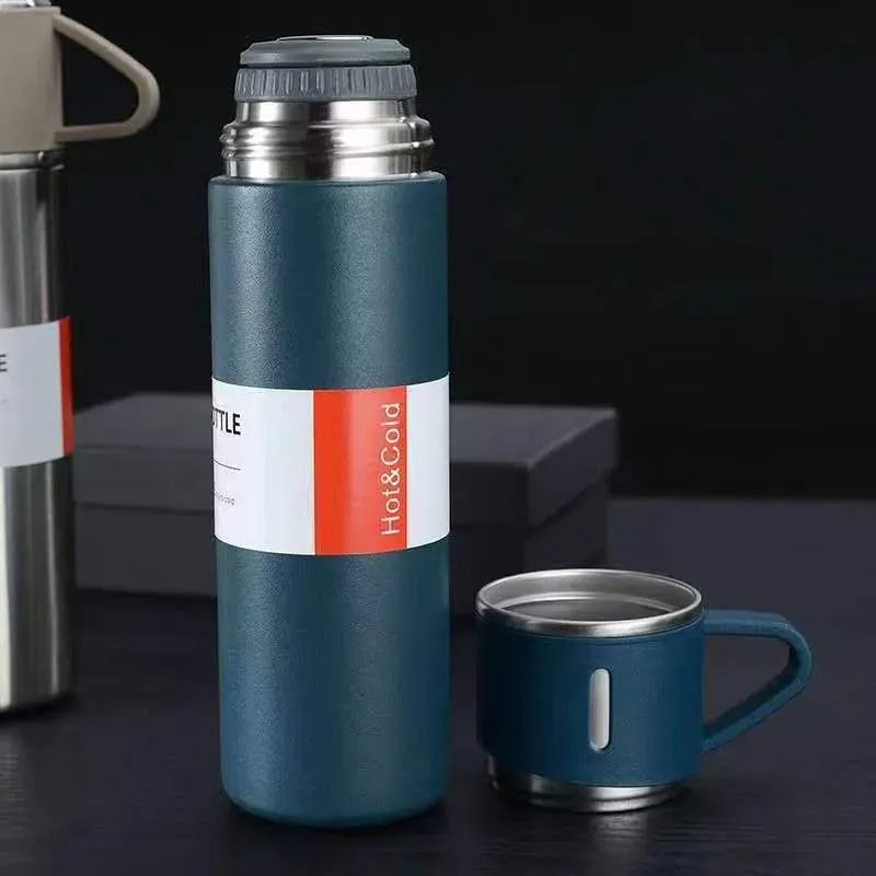 Premium Stainless Steel Vacuum Insulated Mug | Gift Set with 3 Lids
