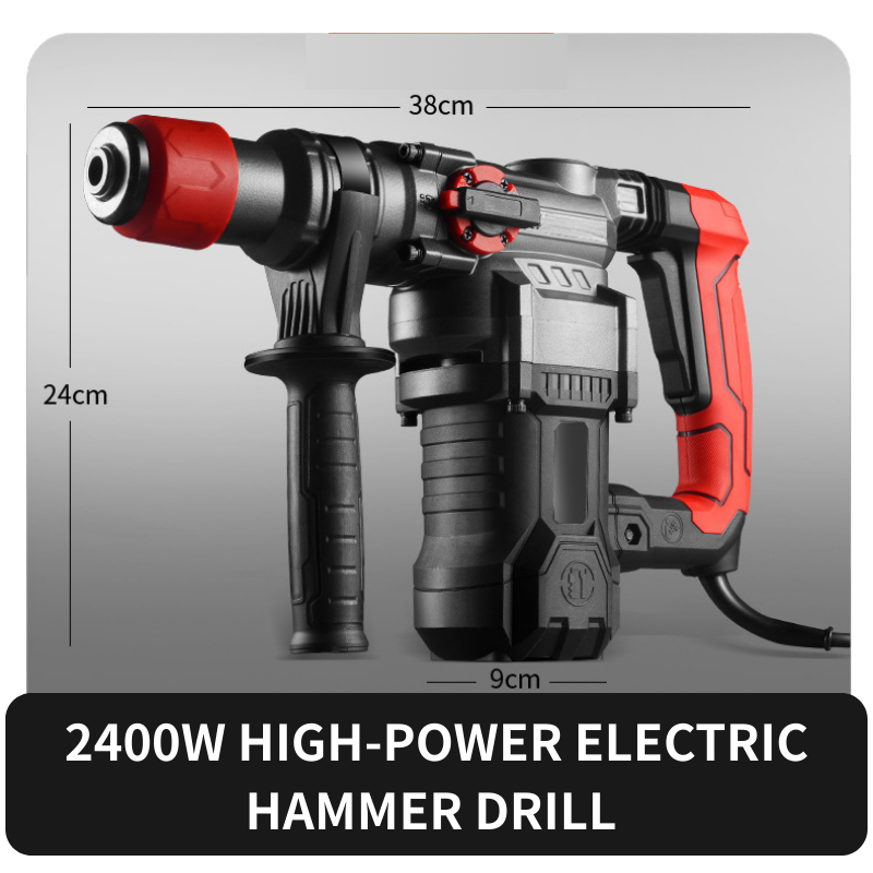 Industrial-grade electric drill and hammer for home concrete work, multi-functional impact drill/hammer