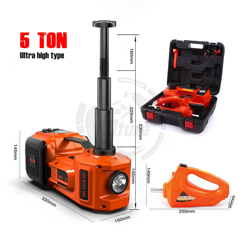 12V Multi-function Electric Hydraulic Jack Car Repair Tool Horizontal Air Pump Electric Wrench