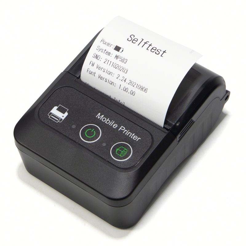 2inch 58mm Paper Width Portable Mini Blue-tooth and USB Interface Thermal Receipt Printer with Battery