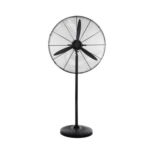 750mm Home High Speed Heavy Duty Industrial Pedestal Stand Fan Electric Air Cooling Metal Black