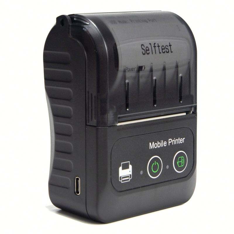 2inch 58mm Paper Width Portable Mini Blue-tooth and USB Interface Thermal Receipt Printer with Battery