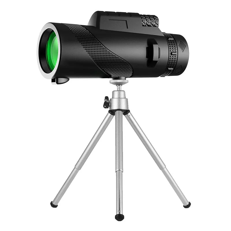 Portable Outdoor Monocular Telescope, 80x100 Large Aperture Phone Camera Telescope