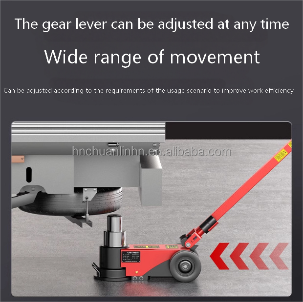 New pneumatic horizontal jack 50 tons auto repair dedicated heavy-duty folding hydraulic electric jack