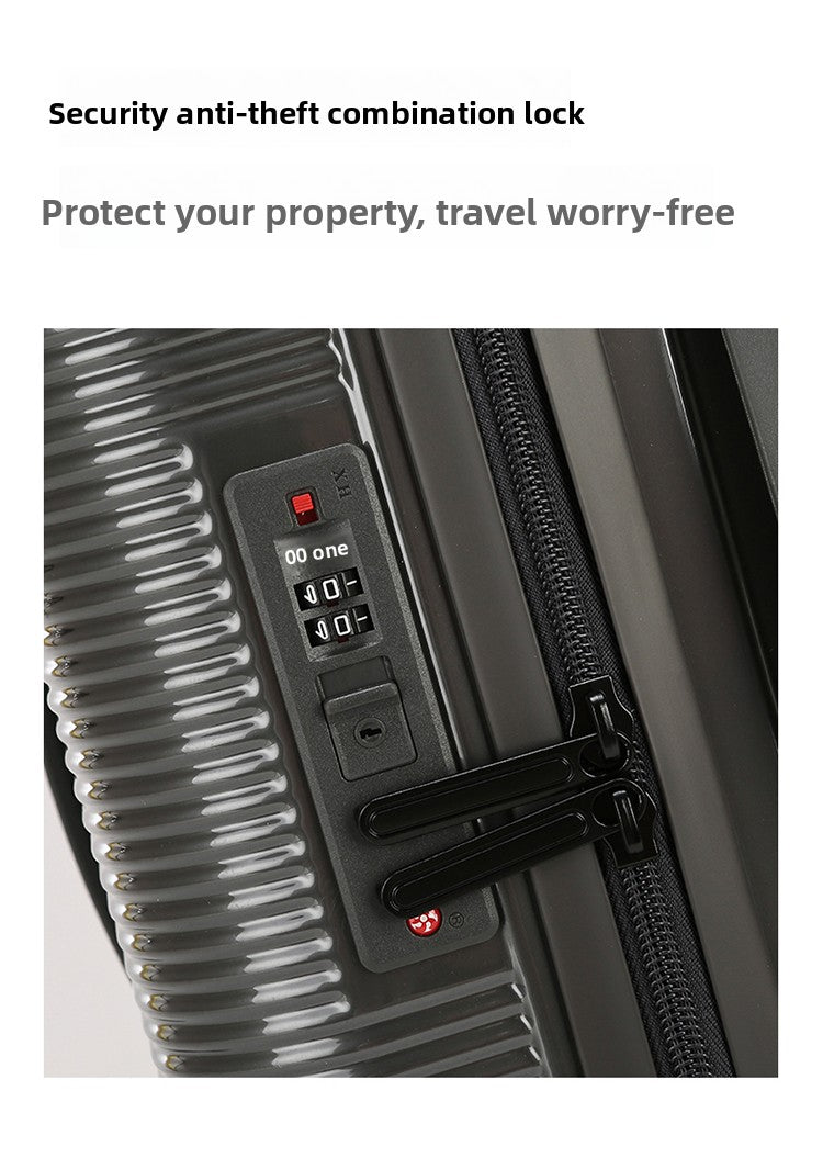 28-inch extra-thick, large-capacity, shockproof, double-layer, explosion-proof zipper travel suitcase