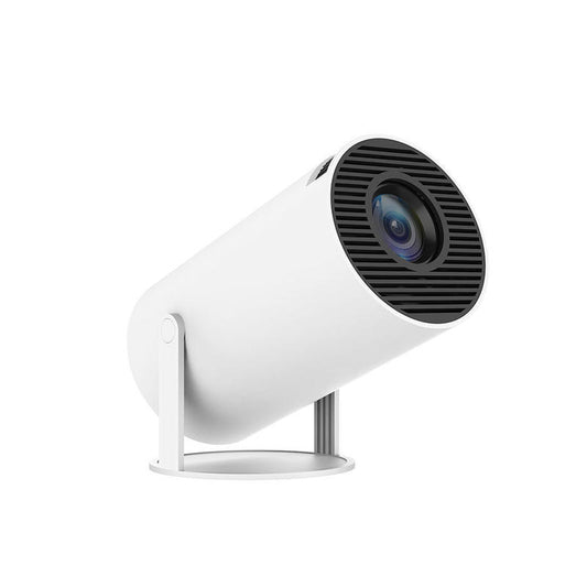 Home Cinema & Gaming Projector — Portable 4K Android LCD Projector with Wireless Screen Mirroring & Cylindrical Design for Living Room Wall Projection