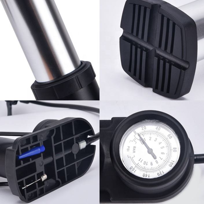 Foot-Operated High-Pressure Portable Air Pump — Universal Inflator for Basketballs, Bicycles, Electric Scooters, and Cars