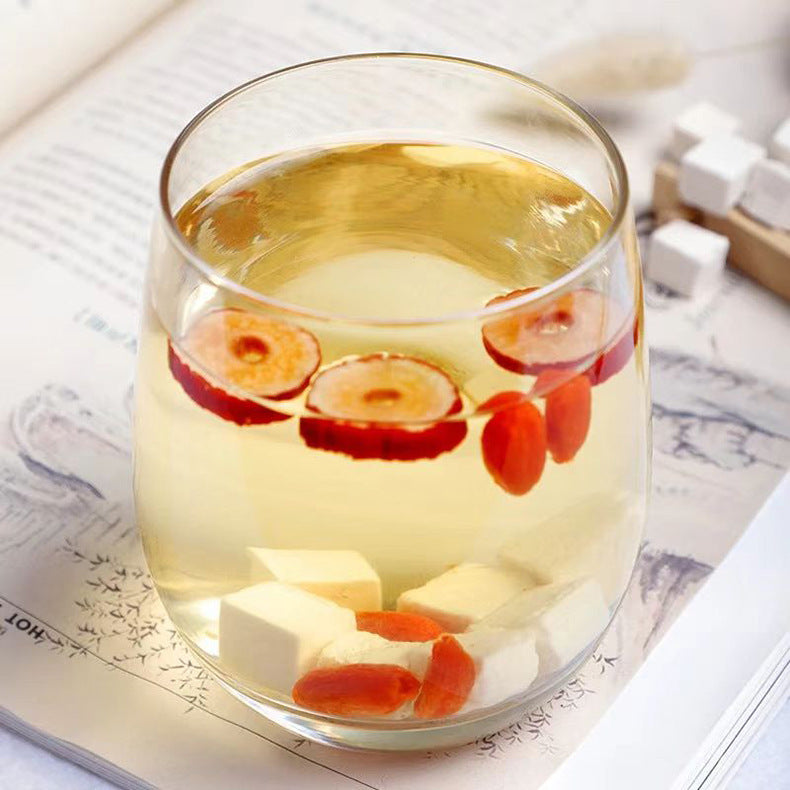 250g Whole Cut Poria Cocos — Handcrafted Dried Herbal Cubes for Tea Infusion, Supports Spleen Health & Relaxation