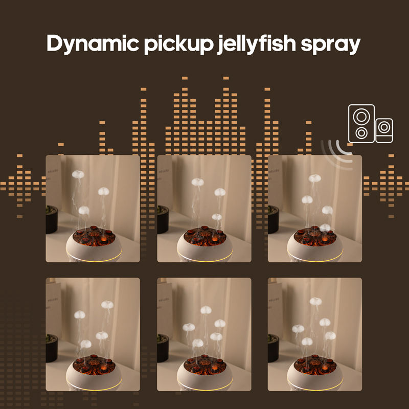 New Dynamic Jellyfish Aroma Diffuser — 250ml Portable Ultrasonic Air Humidifier for Home