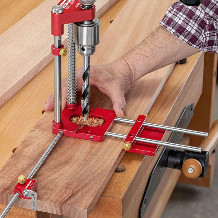 Portable Woodworking Positioner, Drilling Alignment Fixture for DIY & Home Use