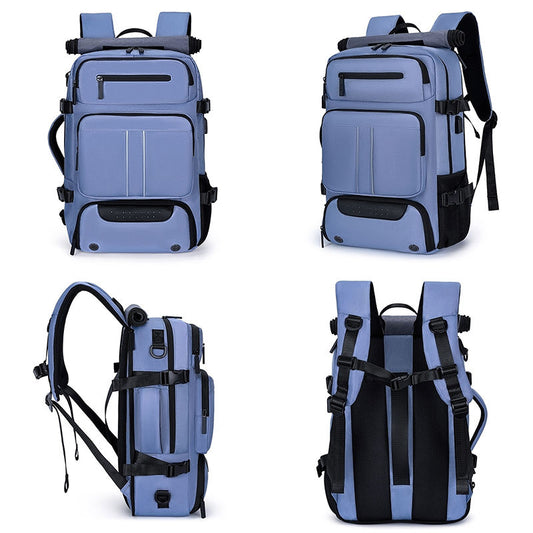 Business Style Laptop Backpack, Water-resistant Material, Large Capacity Bag for All Users