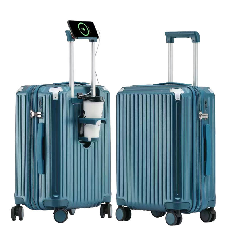 24-Inch Hard-Shell Luggage - Aluminum Corner Protectors, High-Quality Carry-On Suitcase