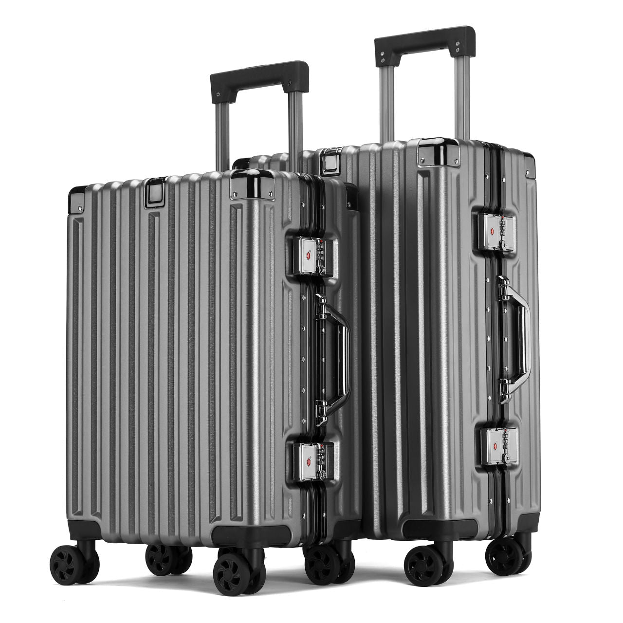 24 Inch PC Hard Shell Luggage, Aluminum Frame Travel Suitcase for Men Women & Students