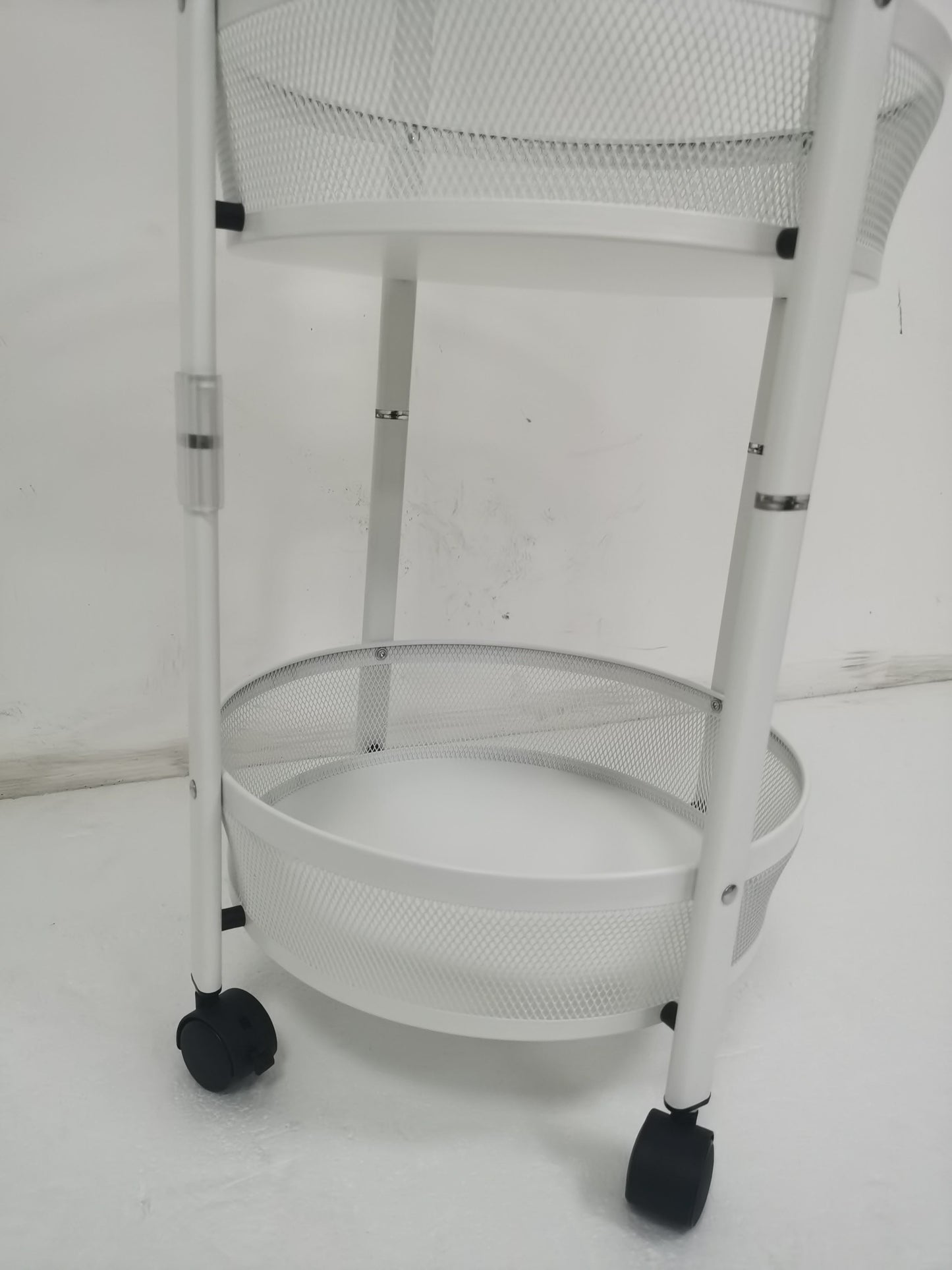 Multi-layer Storage Shelf, Floor Standing Fruit Vegetable Basket, For Kitchen and Living Room Storage