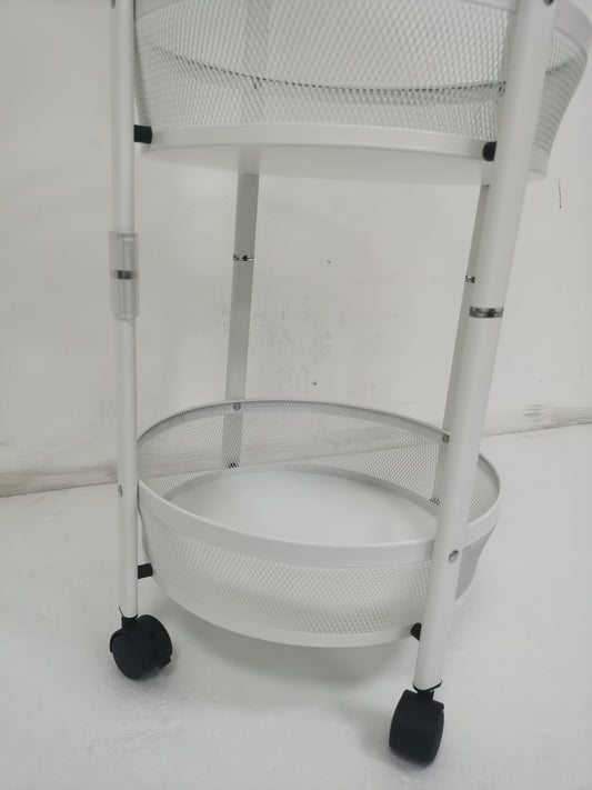 Multi-layer Storage Shelf, Floor Standing Fruit Vegetable Basket, For Kitchen and Living Room Storage