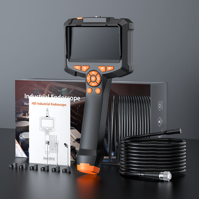 Video Endoscope for Pipe Inspection & Automotive Repair — Dual-Lens Waterproof Industrial Borescope for Sewer Lines