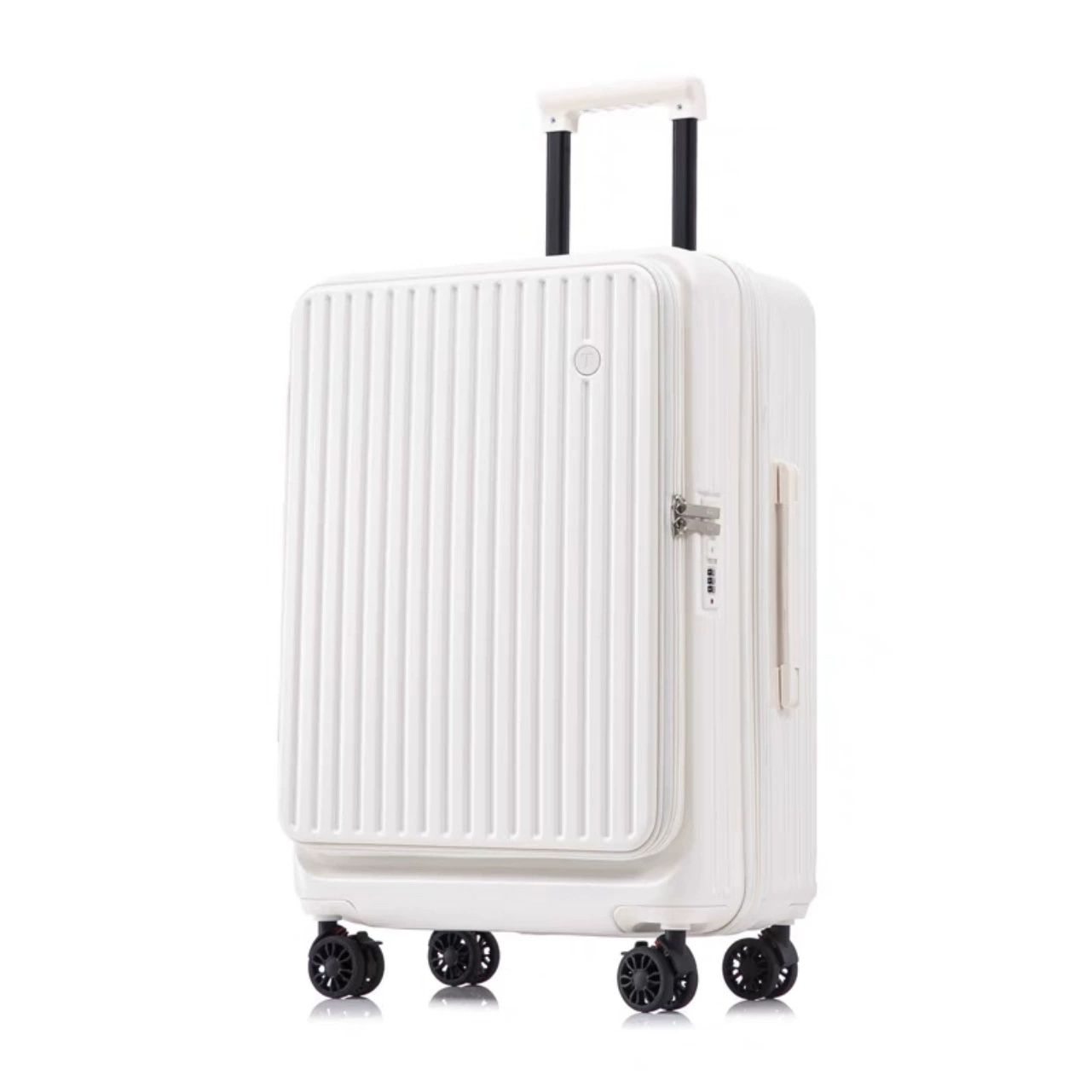 Multi-functional Side Opening Luggage, 24 Inch Boarding Case with Universal Wheels & Lock