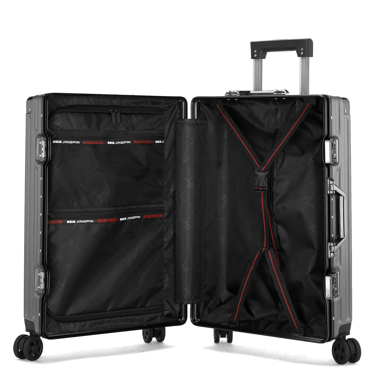 24 Inch PC Hard Shell Luggage, Aluminum Frame Travel Suitcase for Men Women & Students