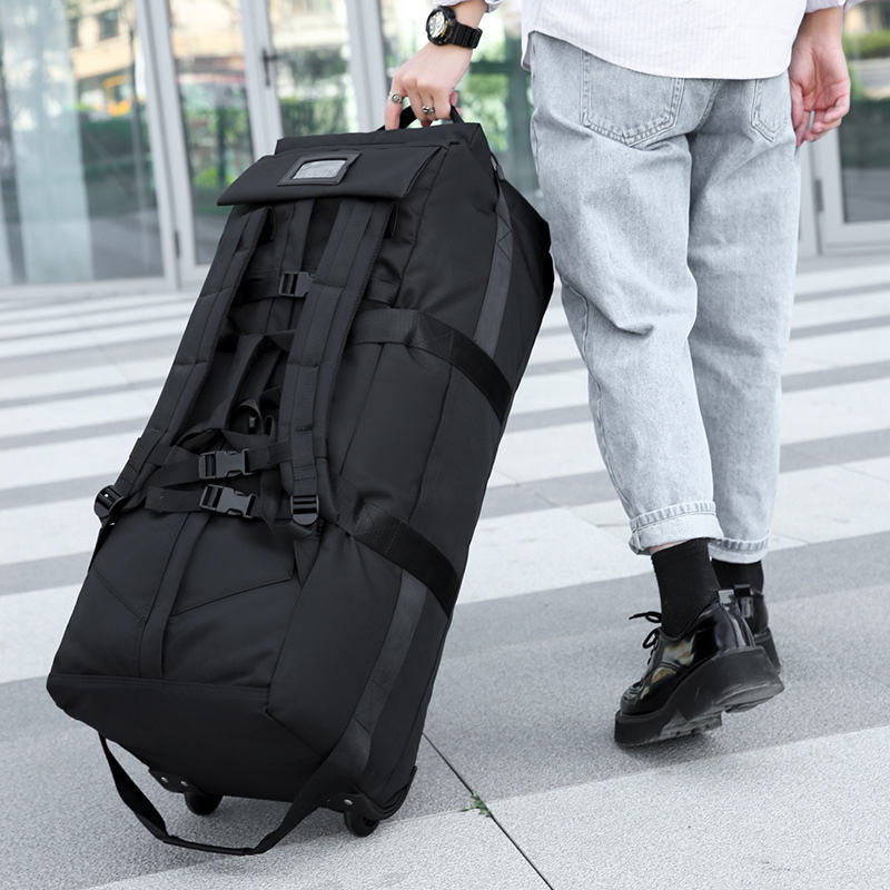 ravel Luggage Bag, Large Capacity Foldable Backpack, Dual-use Wheeled & Handheld Pouch