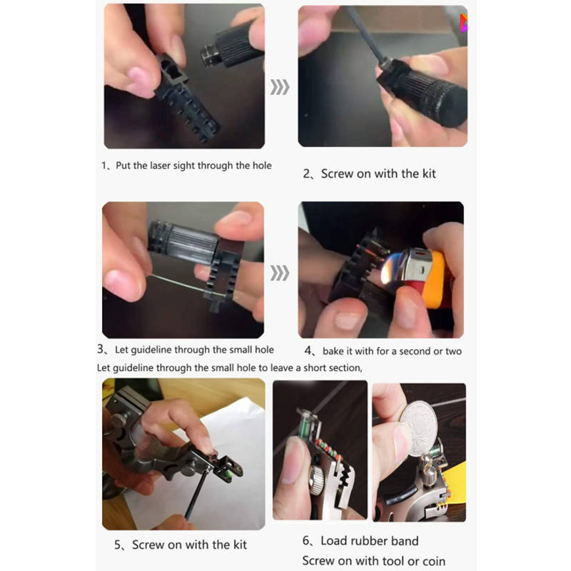 High-precision laser, high-power, fast-firing, accurate flat rubber band slingshot for outdoor competitive shooting.