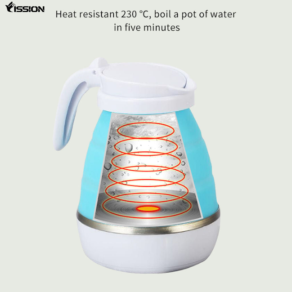 Foldable Electric Kettle for Home & Travel, Auto Power Off & Fast Boiling