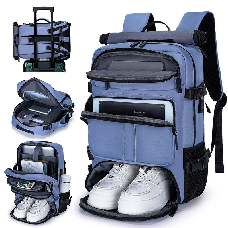 Business Style Laptop Backpack, Water-resistant Material, Large Capacity Bag for All Users