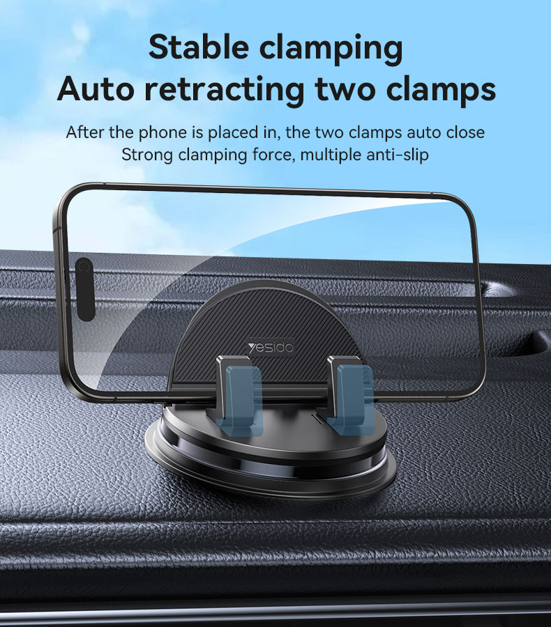 Rotatable Suction Cup Car Holder, Stable Placement on Dashboard, Multi-use Phone Mount