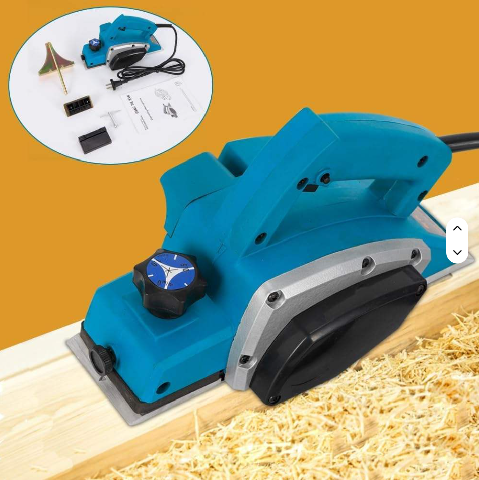 Electric Planer Portable Industrial Wood Planing Machine 1900B Hand Planer for Working with Wooden Materials
