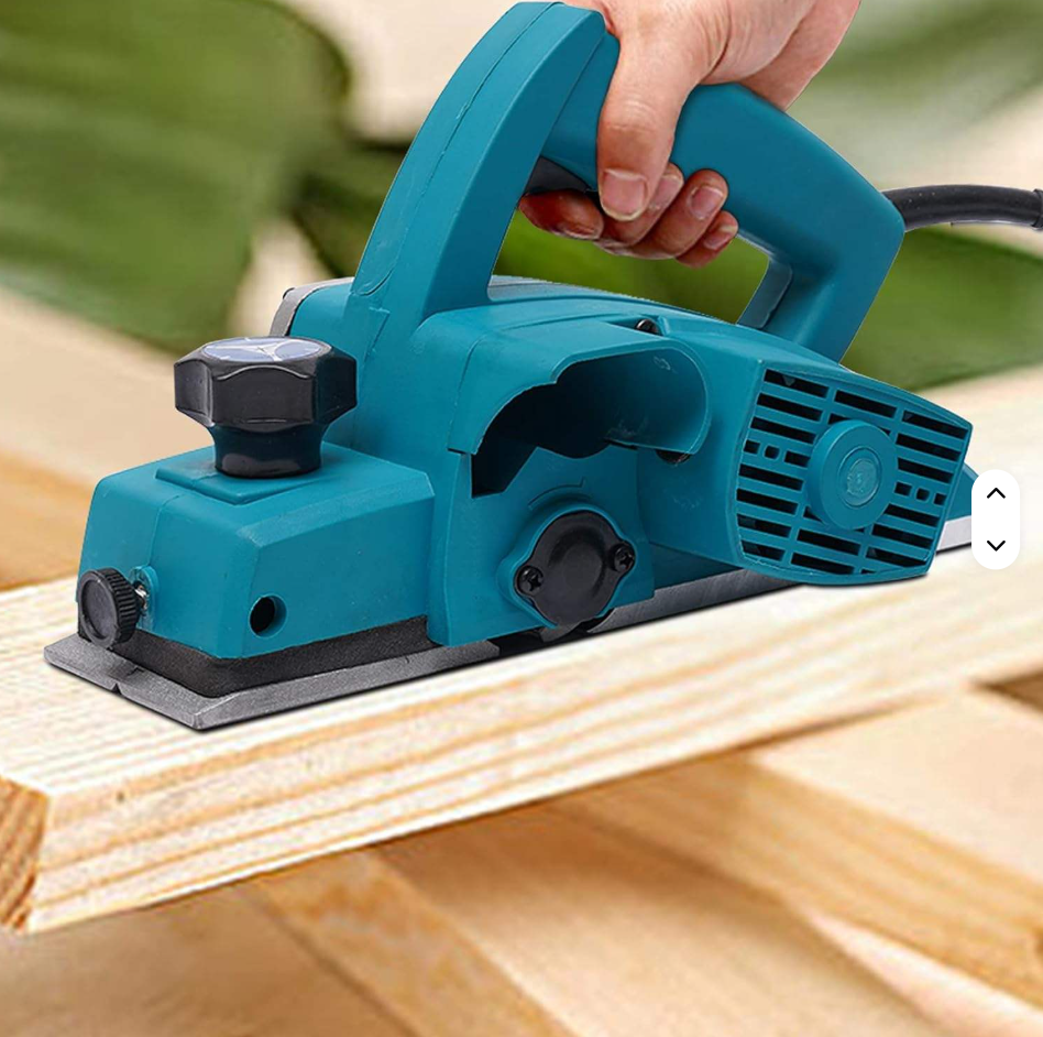 Electric Planer Portable Industrial Wood Planing Machine 1900B Hand Planer for Working with Wooden Materials